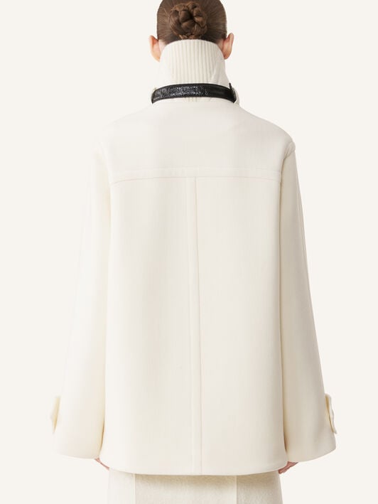 HIGH-NECK SHORT COAT Lanvin HIGH-NECK SHORT COAT Off White RWCO00224724A26