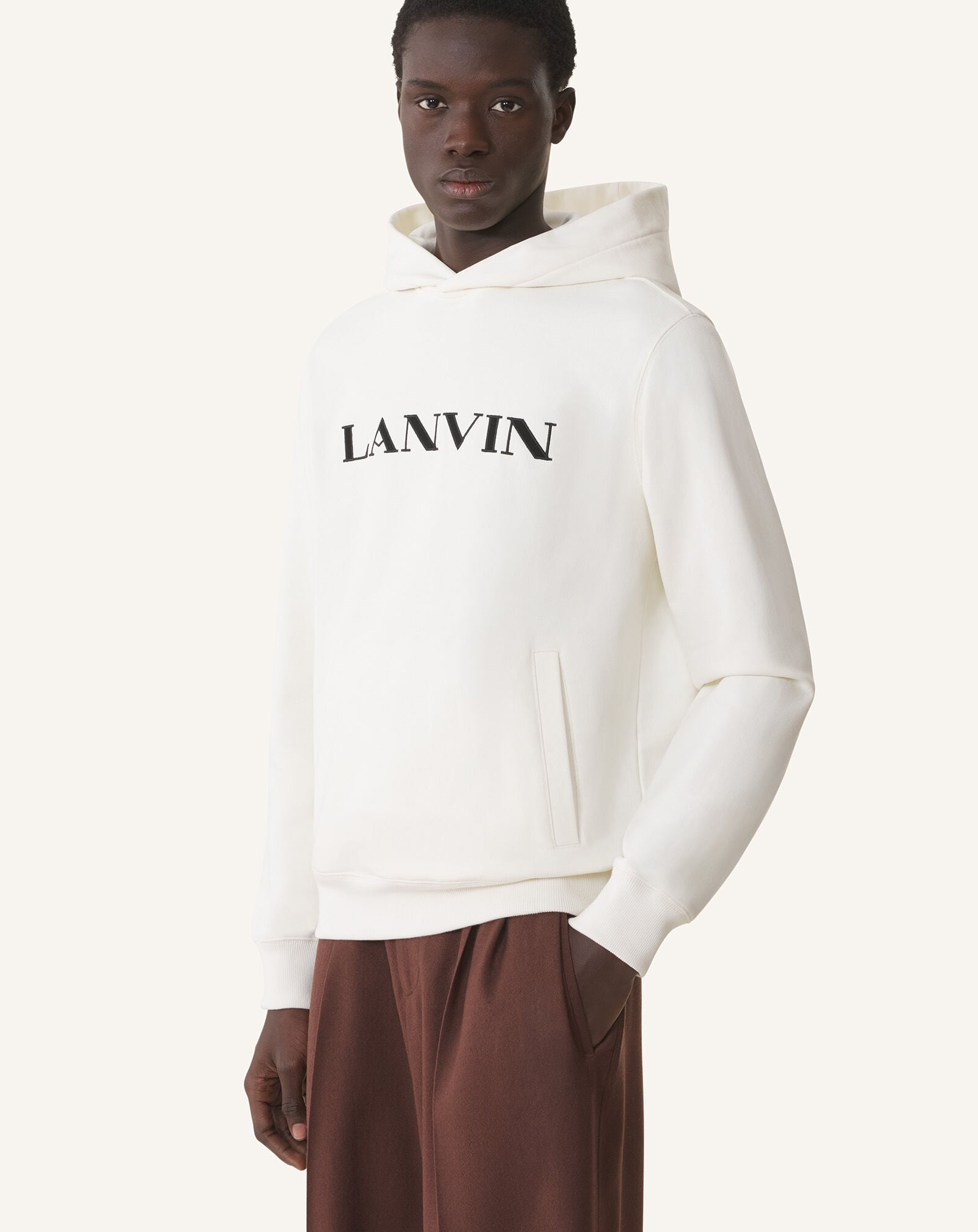 HOODIE BRODÉ LANVIN EN COTON Lanvin HOODIE BRODÉ LANVIN EN COTON Toile RMHO0005F300H25