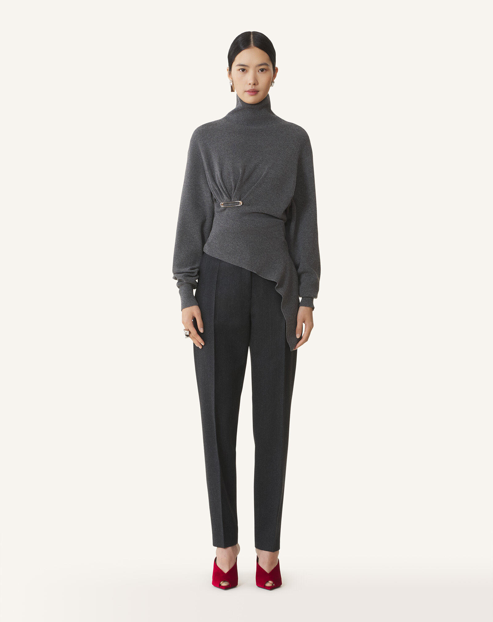 JERSÉY DE LANA Y CACHEMIRA Lanvin JERSÉY DE LANA Y CACHEMIRA Gris paloma RWPO0004K065H25