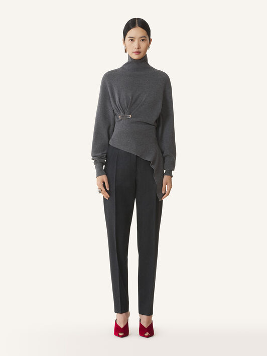 JERSÉY DE LANA Y CACHEMIRA Lanvin JERSÉY DE LANA Y CACHEMIRA Gris paloma RWPO0004K065H25