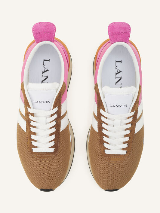 SNEAKER BUMPR AUS NYLON UND MESH Lanvin SNEAKER BUMPR AUS NYLON UND MESH Rot/Lila FUSKBMP1NYMEA26