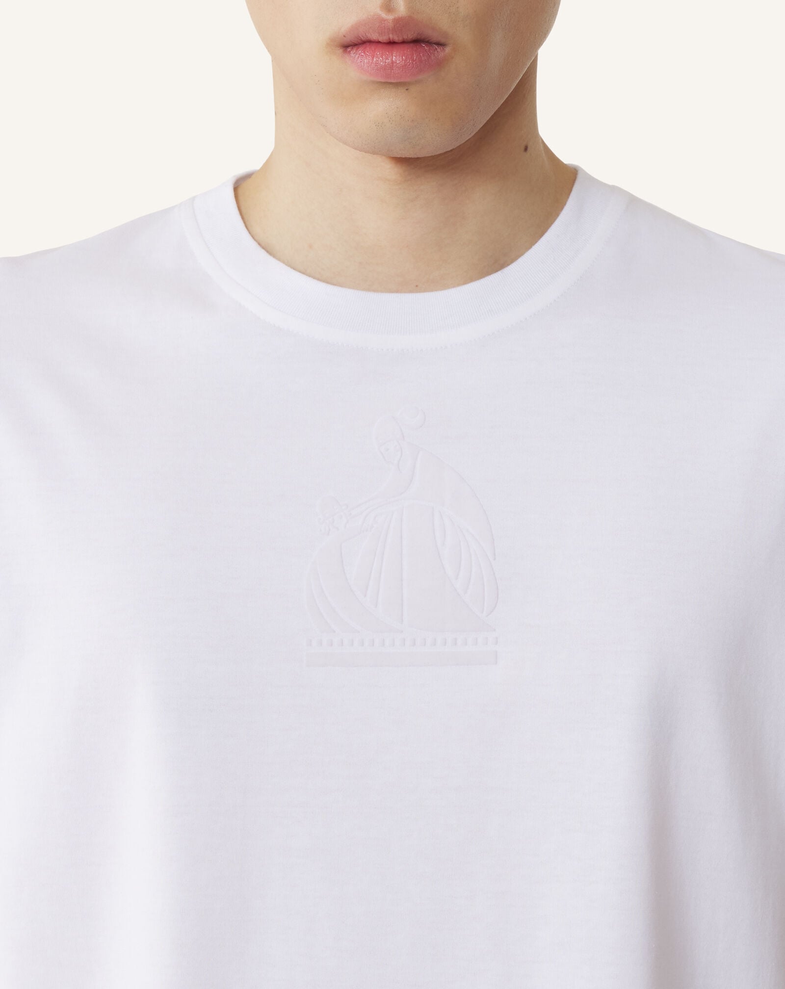 T-SHIRT LOGO M&D Lanvin T-SHIRT LOGO M&D Optic White RMTS0012J321A26