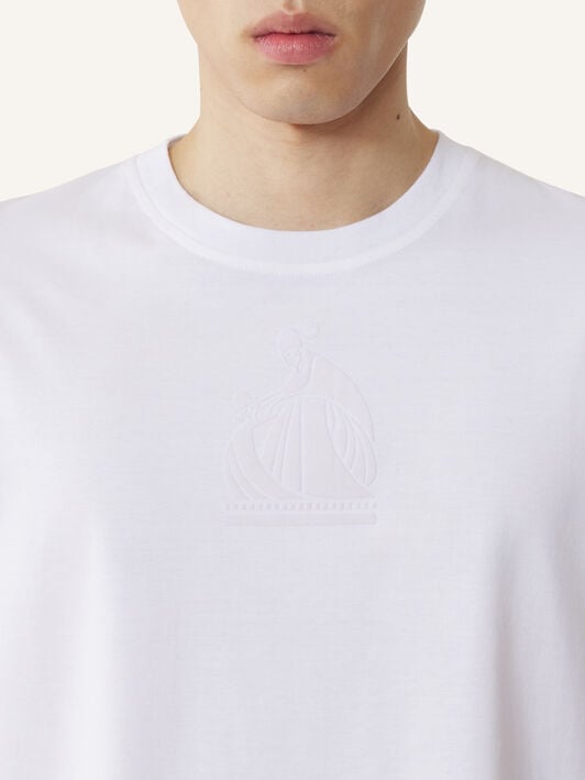T-SHIRT LOGO M&D Lanvin T-SHIRT LOGO M&D Optic White RMTS0012J321A26