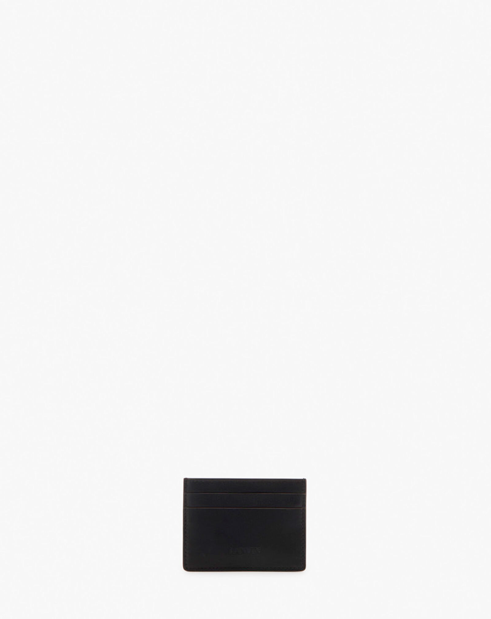 LANVIN SIGNATURE LEATHER CARDHOLDER Lanvin LANVIN SIGNATURE LEATHER CARDHOLDER Black LMSLSWC3TOPSP24