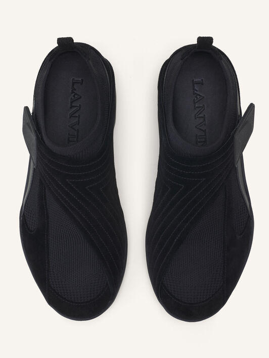 SNEAKERS LNV1 EN MAILLE ET DAIM Lanvin SNEAKERS LNV1 EN MAILLE ET DAIM Noir FUSKDK0IKNSUE26