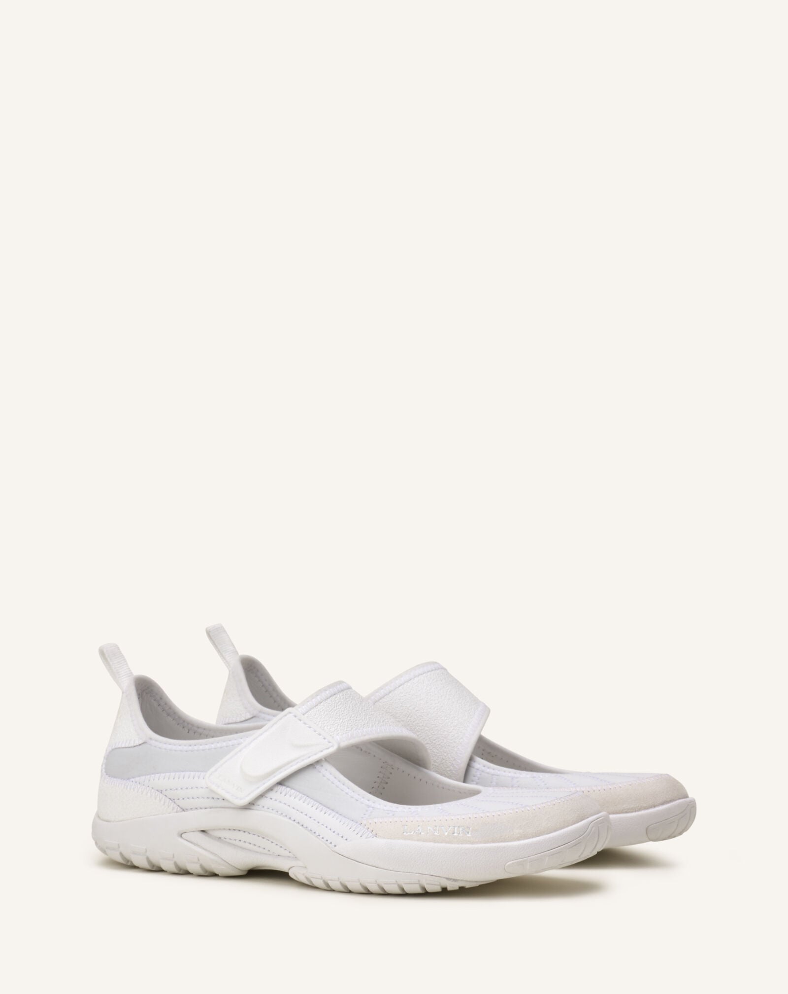 Lanvin SNEAKERS BALLERINES LNV1 EN SCUBA Blanc FUSKAK04SCSUH26