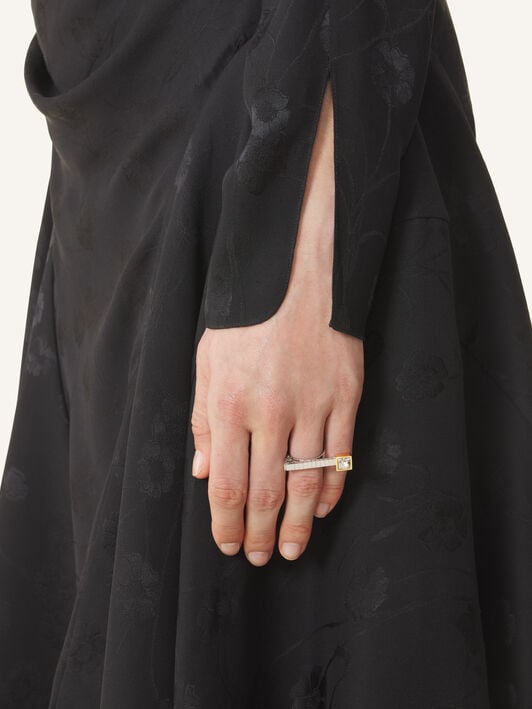 RING DIAMONDS LINE Lanvin RING DIAMONDS LINE Silver/Gold AWCJFRI1LGDLH26