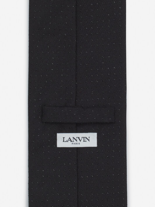 Lanvin CRAVATE LANVIN EN SATIN SCINTILLANT Noir AMSALV0ESPARA24