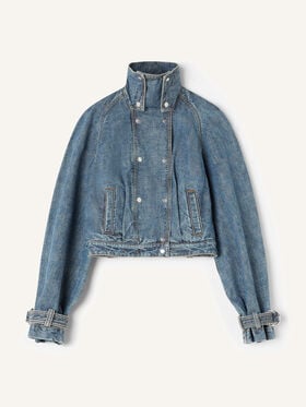 Lanvin CHAQUETA CORTA VAQUERA Azul RWJA0329D096P26
