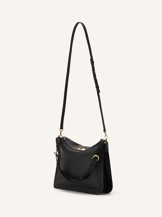 SAC COMPAGNON EN CUIR Lanvin SAC COMPAGNON EN CUIR Noir LWBGLRMMSMLEH25