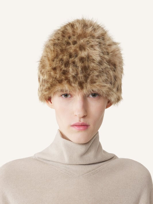 CHAPEAU EN FAUSSE FOURRURE Lanvin CHAPEAU EN FAUSSE FOURRURE Leopard AWHABHA1FKFUA26