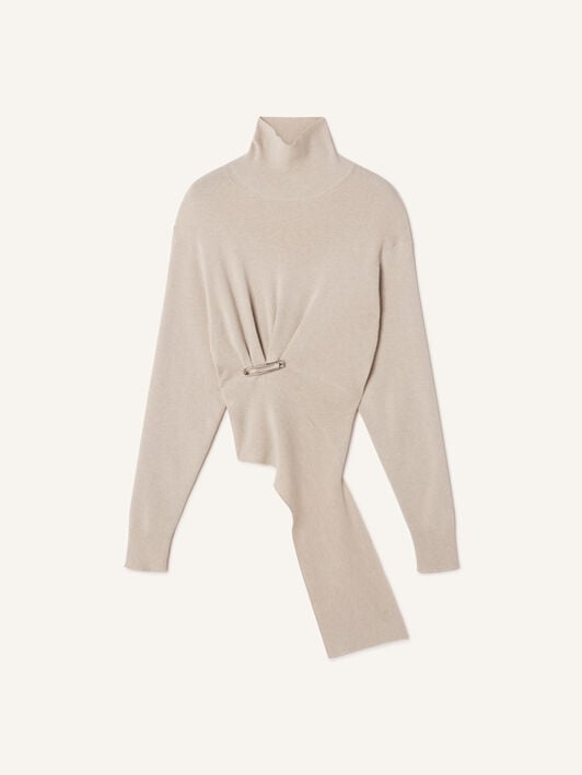 PULL EN LAINE ET CACHEMIRE Lanvin PULL EN LAINE ET CACHEMIRE Lune RWPO0004K065H25