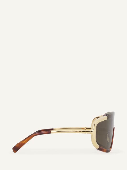 MASK METAL AND ACETATE NOVA Lanvin MASK METAL AND ACETATE NOVA Brown/Gold AWEYTSU2ACMLH26