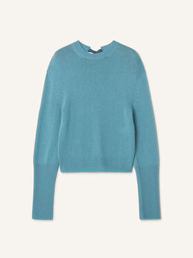 Lanvin PULL DÉTAIL GROS GRAIN EN CACHEMIRE Givre RWPO0016K113A26