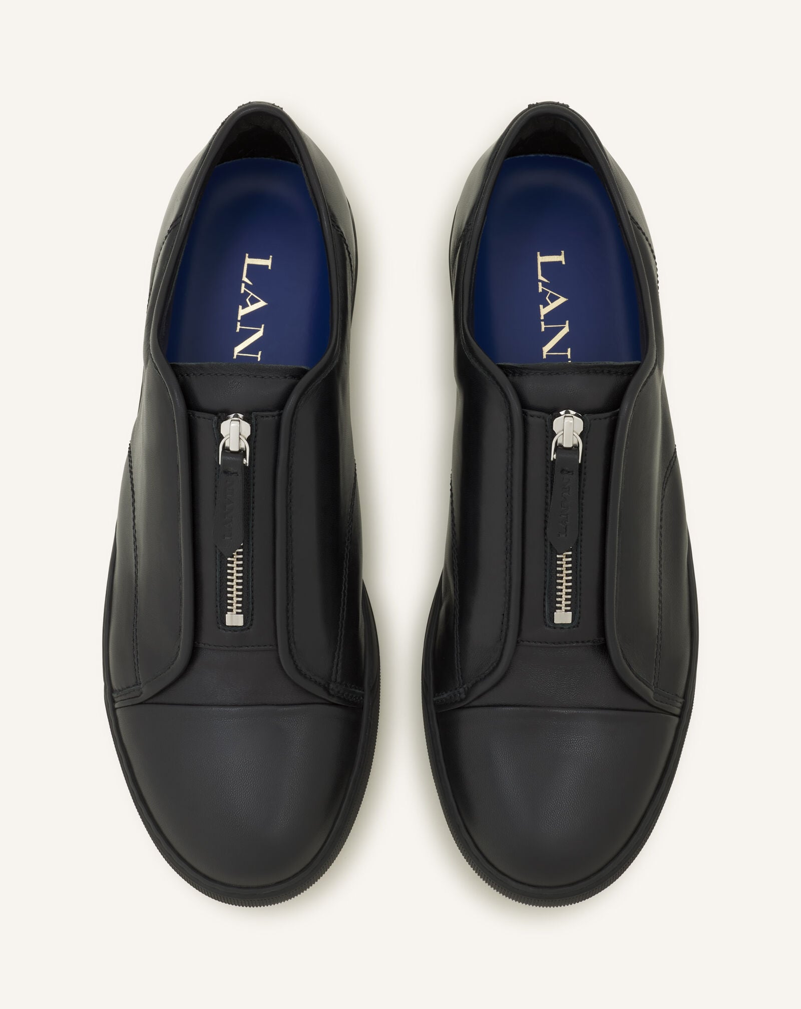 SNEAKERS DBB1 ZIP EN CUIR Lanvin SNEAKERS DBB1 ZIP EN CUIR Noir FMSKDBB5ZPLEA26