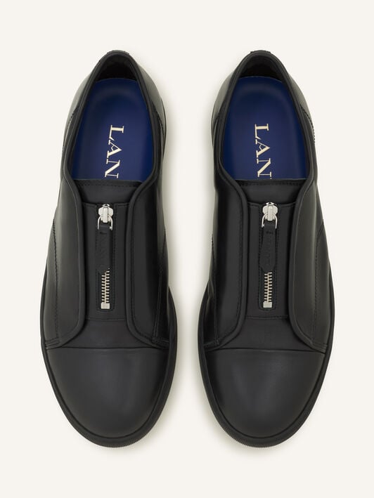 SNEAKERS DBB1 ZIP EN CUIR Lanvin SNEAKERS DBB1 ZIP EN CUIR Noir FMSKDBB5ZPLEA26