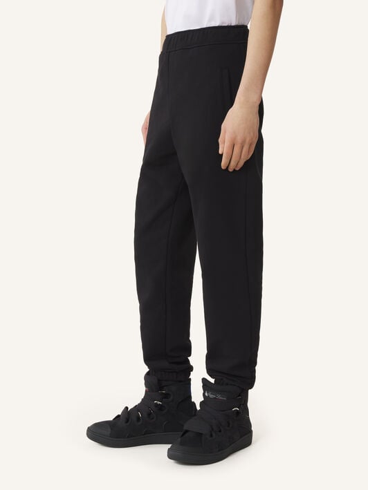 PANTALON DE JOGGING RUBAN LANVIN EN COTON Lanvin PANTALON DE JOGGING RUBAN LANVIN EN COTON Noir RMTR0130F009A26
