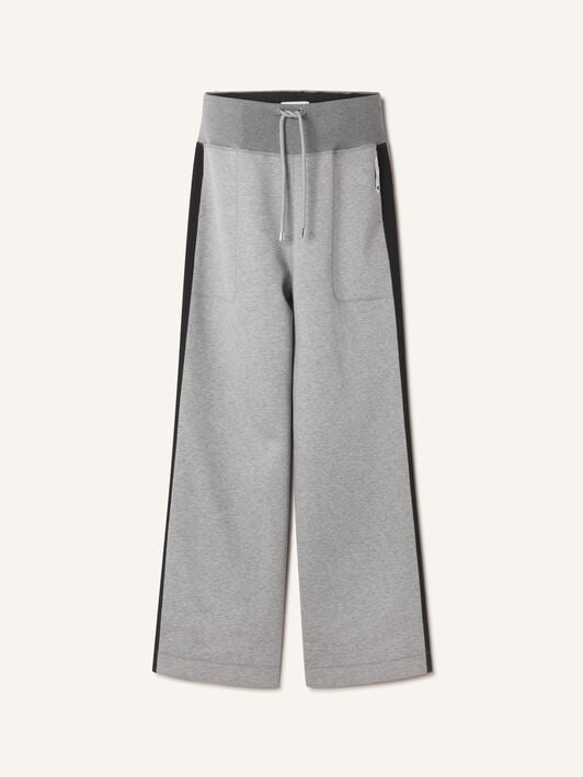 WEITER JOGGINGANZUG AUS DOPPELSEITIGEM JERSEY Lanvin WEITER JOGGINGANZUG AUS DOPPELSEITIGEM JERSEY Hellgrau/Schwarz RWTR0017J056A26