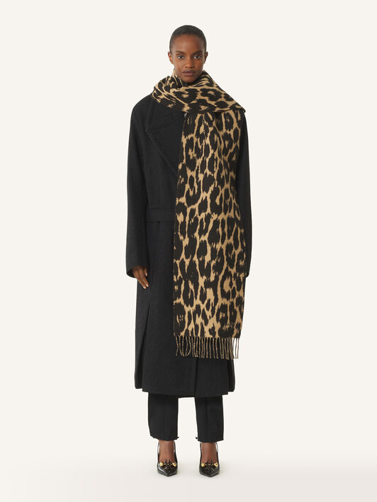 LEOPARD PRINT WOOL SCARF Lanvin LEOPARD PRINT WOOL SCARF Leopard AWSARSC52WLPH25