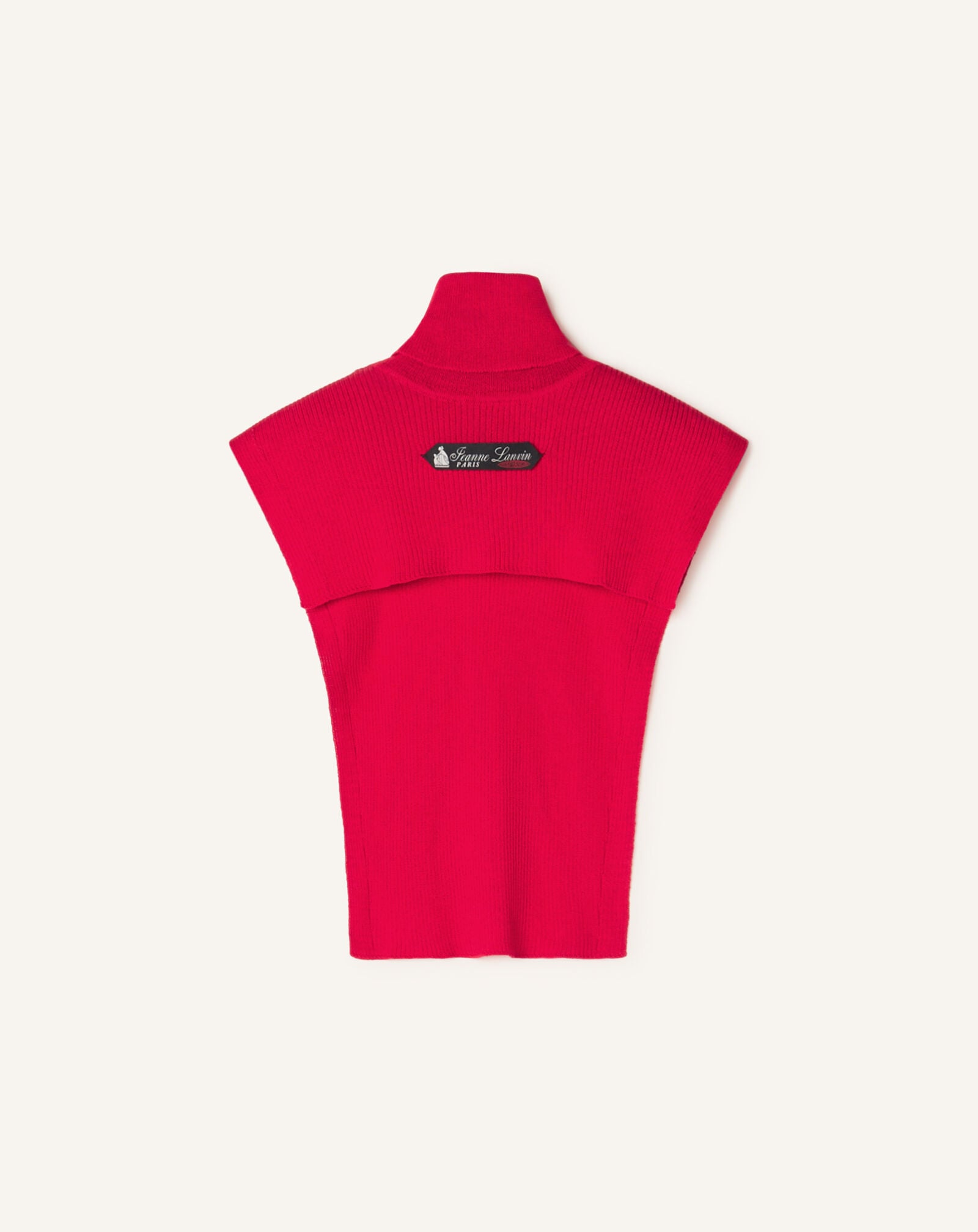 LANVIN SIGNATURE COLLAR IN CASHMERE Lanvin LANVIN SIGNATURE COLLAR IN CASHMERE Red AMSAVCO43WSIH26