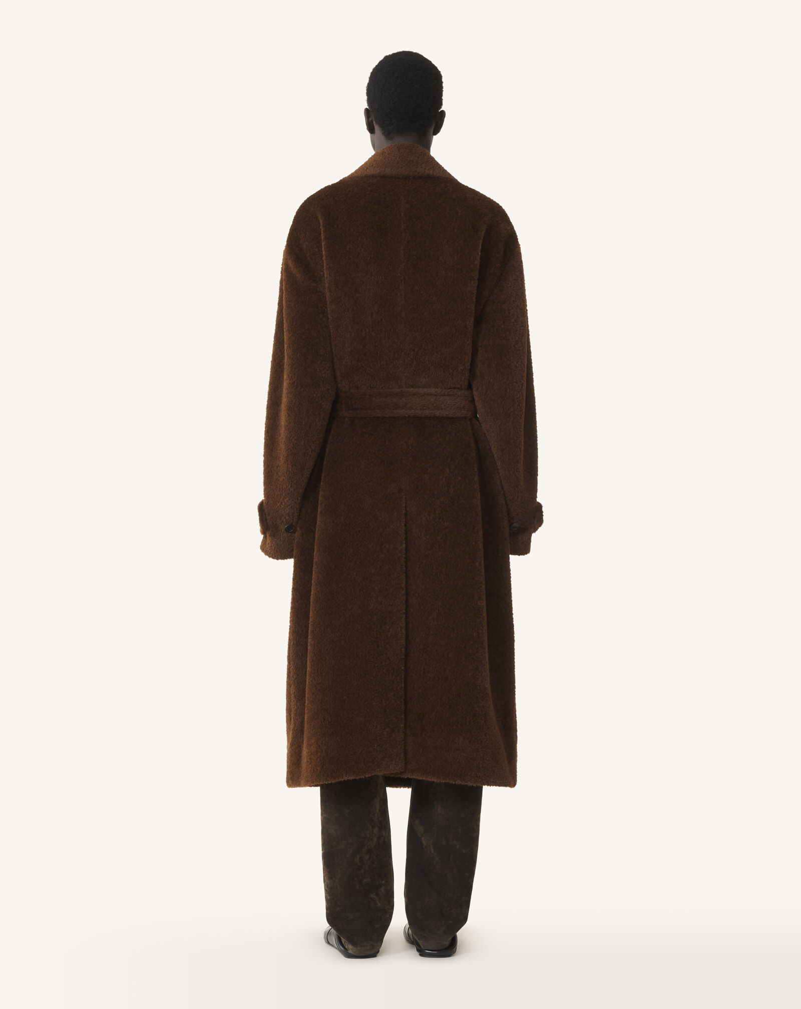 FAUX FUR DECONSTRUCTED COAT Lanvin FAUX FUR DECONSTRUCTED COAT Ebony RMCO00076375A26