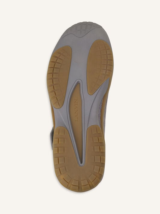 SNEAKERS LNV1 EN MAILLE ET DAIM Lanvin SNEAKERS LNV1 EN MAILLE ET DAIM Gris clair/Miel FUSKDK0IKNSUE26
