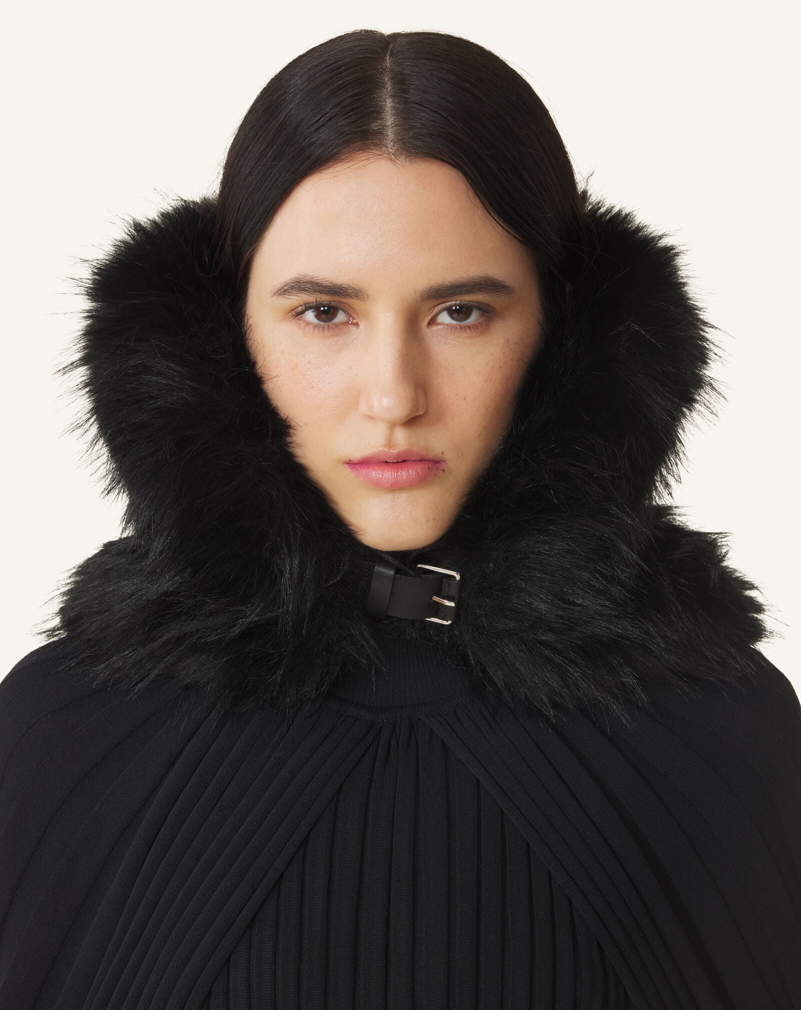FUR COLLAR Lanvin FUR COLLAR Black/Silver AWSAPCO51LFUH26