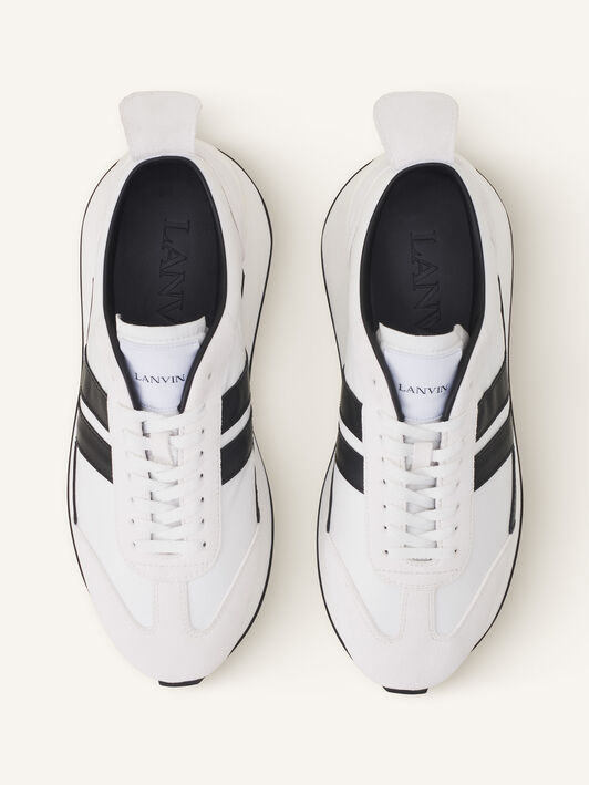 BUMPR SNEAKERS IN NYLON Lanvin BUMPR SNEAKERS IN NYLON White/Black FUSKBUMPNYLOH25