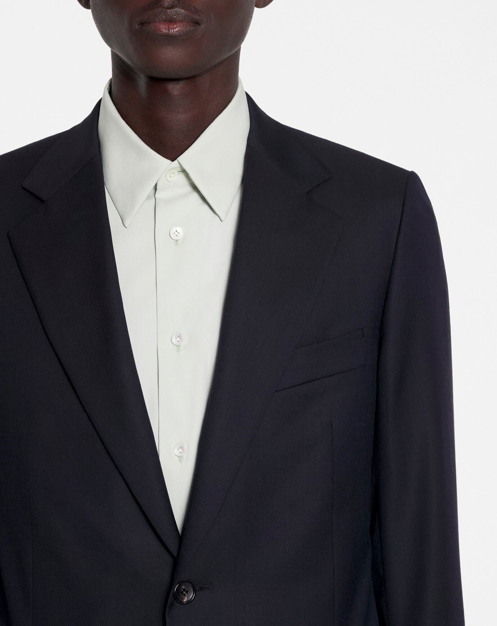 SINGLE BREASTED FLAP POCKETS JACKET Lanvin SINGLE BREASTED FLAP POCKETS JACKET Navy Blue RMJA00054916P23