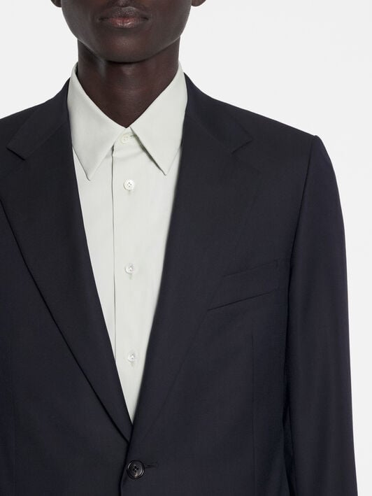 SINGLE BREASTED FLAP POCKETS JACKET Lanvin SINGLE BREASTED FLAP POCKETS JACKET Navy Blue RMJA00054916P23