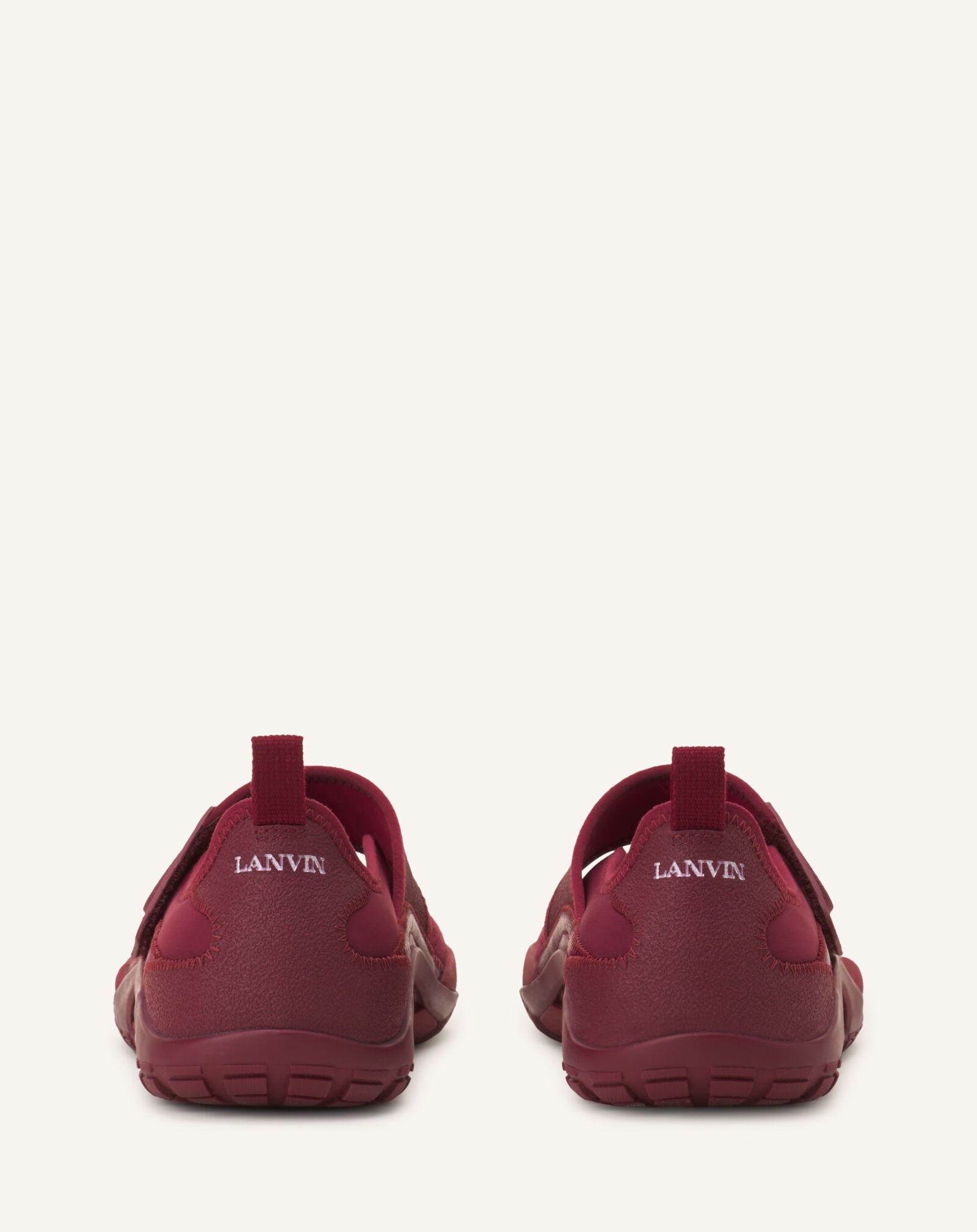 Lanvin SNEAKERS BALLERINES LNV1 EN SCUBA Bordeaux FUSKAK04SCSUH26