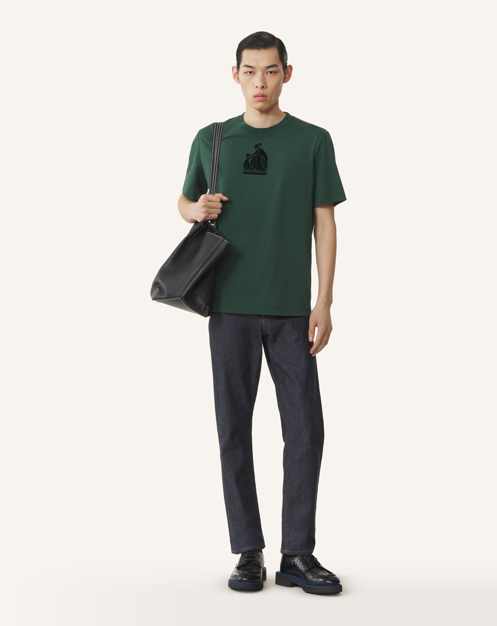 T-SHIRT LOGO M&D Lanvin T-SHIRT LOGO M&D Pine Green RMTS0012J321A26