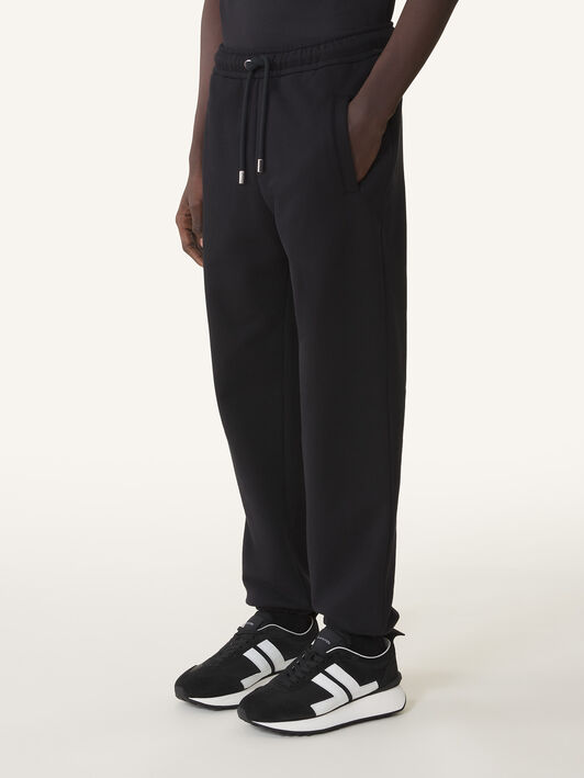 Lanvin PANTALON DE JOGGING EN COTON Noir RMTR0030F300H25