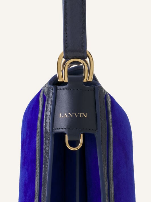 BORSA COMPAGNON IN CAMOSCIO Lanvin BORSA COMPAGNON IN CAMOSCIO Blu Elettrico/Blu Scuro LWBGLRMMNUAYP26