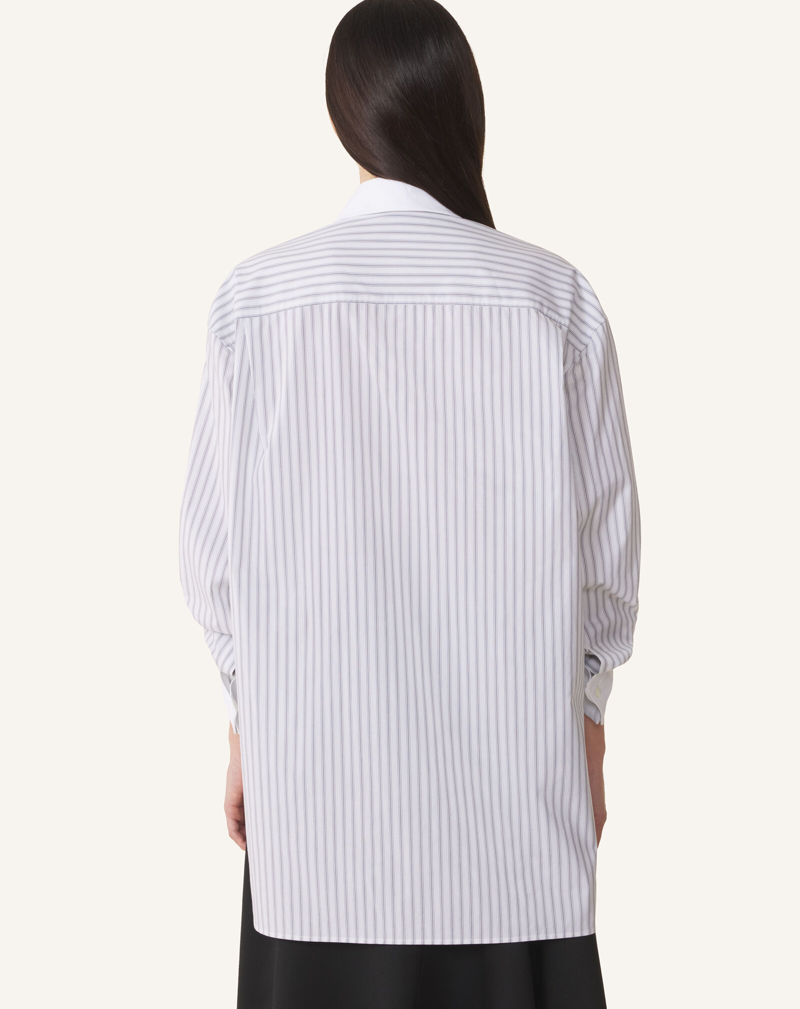 Lanvin GATHERED SLEEVES SHIRT White/Grey RWTO00566480H26