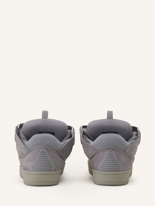 SNEAKER CURB AUS EINFARBIGEM WILDLEDER Lanvin SNEAKER CURB AUS EINFARBIGEM WILDLEDER Hellgrau FUSKDK12DRASE26