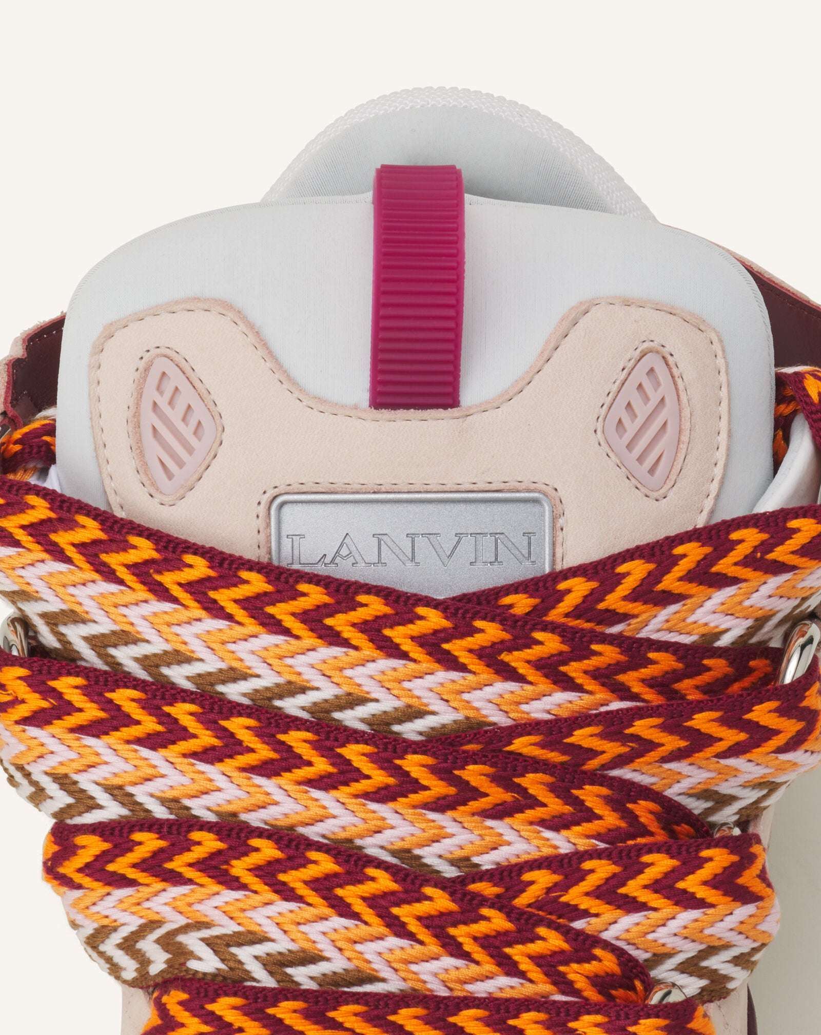 SNEAKERS CURB IN PELLE Lanvin SNEAKERS CURB IN PELLE Rosa Chiaro/Cammello FUSKDK12BICOE25