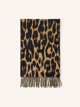 Lanvin ÉCHARPE EN LAINE IMPRIMÉ LÉOPARD Leopard AWSARSC52WLPH25