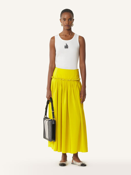 GERIPPTES TANKTOP MOTHER AND CHILD Lanvin GERIPPTES TANKTOP MOTHER AND CHILD Weiß RWTO0012J047P26