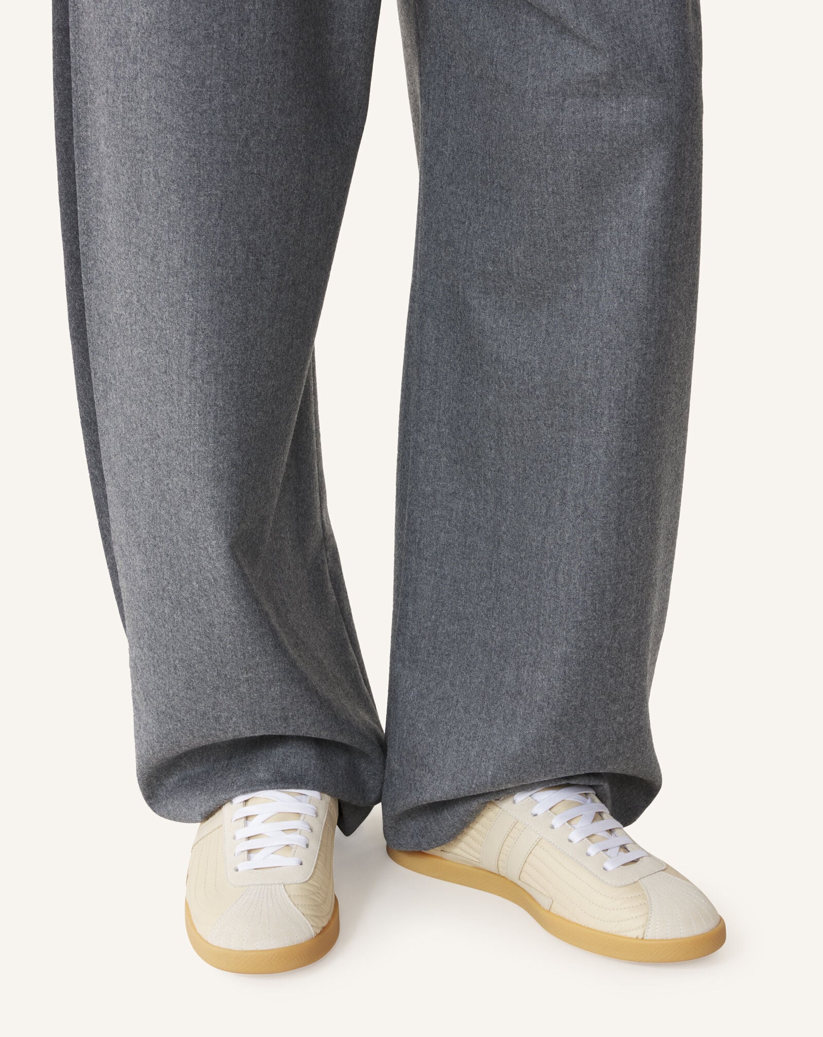 Lanvin SNEAKERS GLEN 2.0 EN NYLON Écru/Beige FUSKZL01NYSQA26