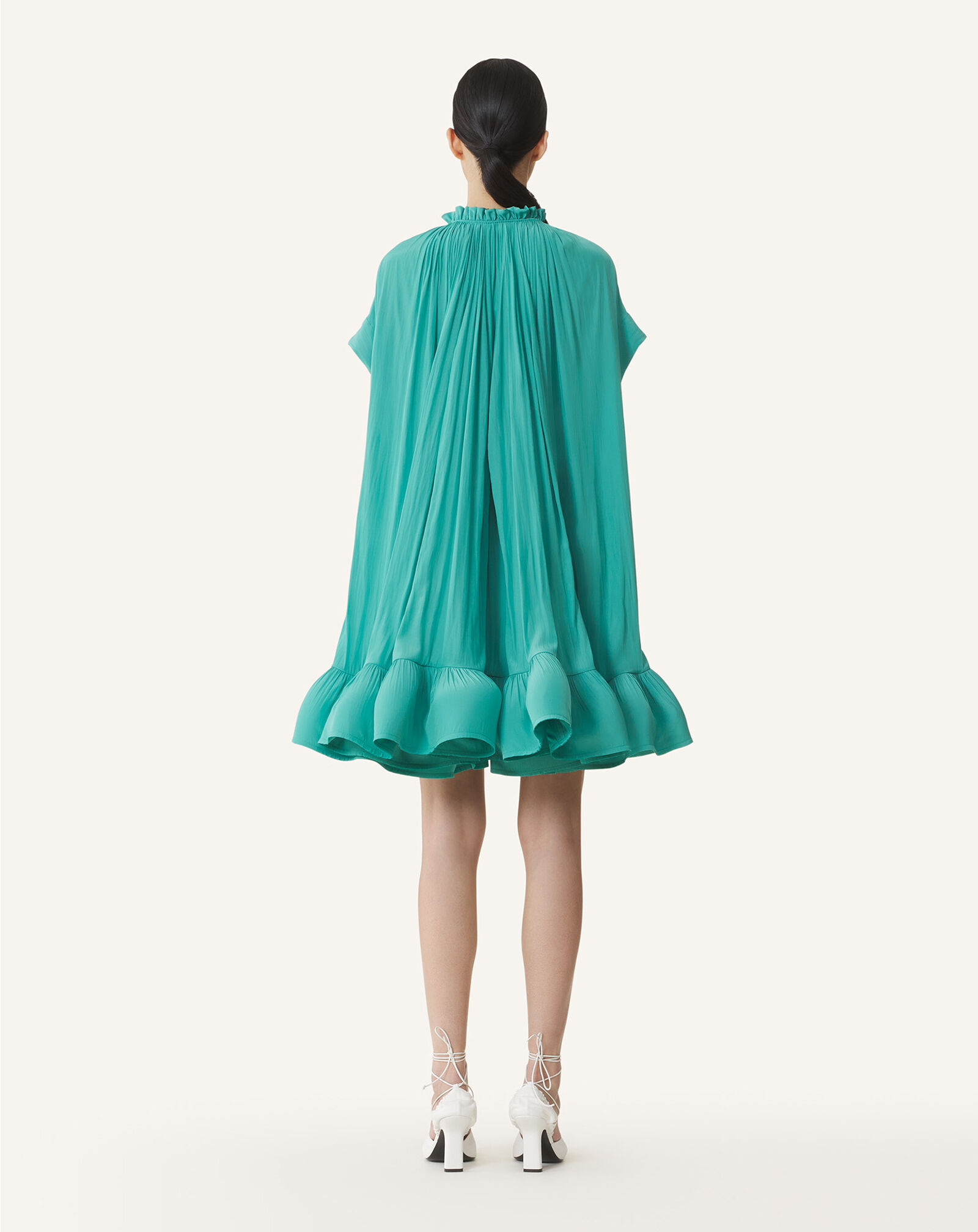 VESTIDO CORTO DE CHARMEUSE Lanvin VESTIDO CORTO DE CHARMEUSE Jade RWDR209U4778H20