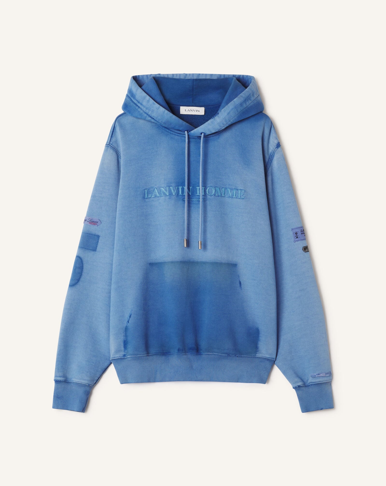 Lanvin 100 YEARS ANNIVERSARY HOODIE Lanvin Blue RMHO0055F313A26