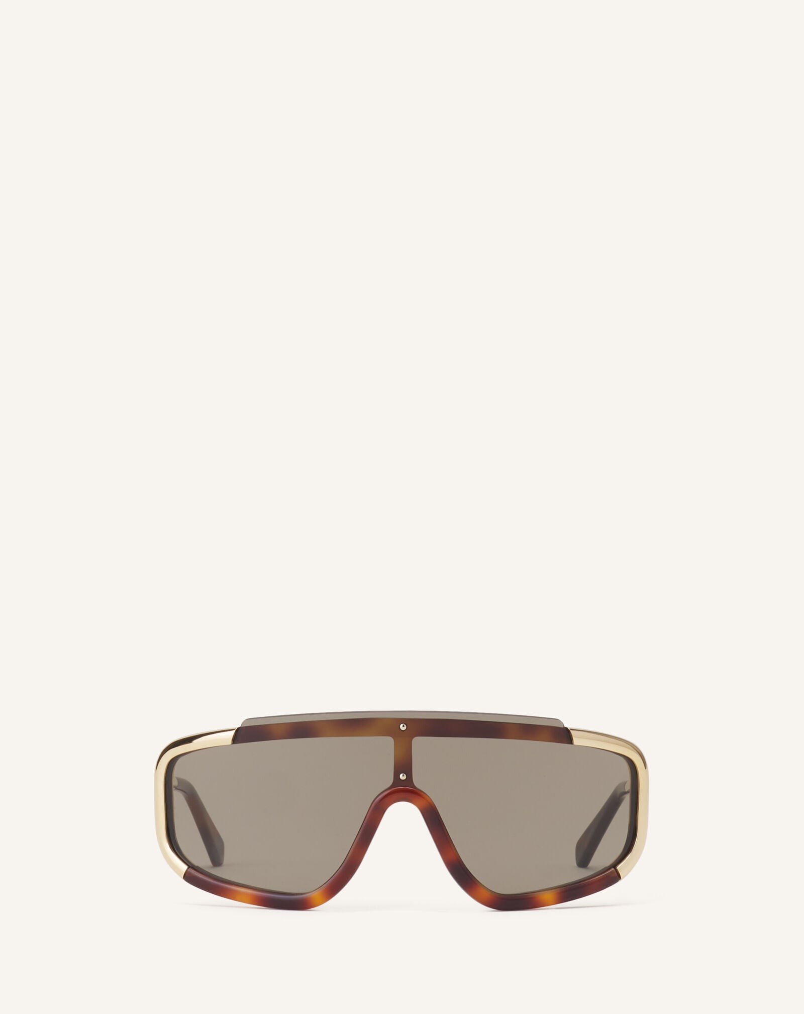 MASK METAL AND ACETATE NOVA Lanvin MASK METAL AND ACETATE NOVA Brown/Gold AWEYTSU2ACMLH26