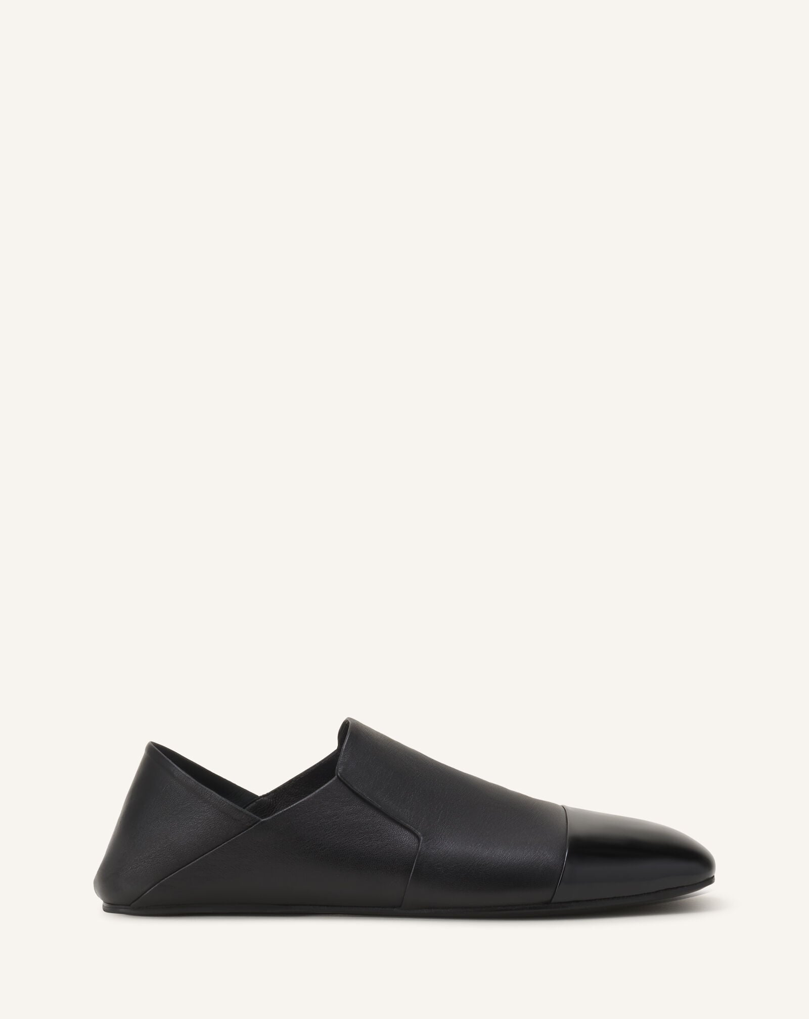 SLIPPER NAPPA AND PATENT LEATHER Lanvin SLIPPER NAPPA AND PATENT LEATHER Black FMSHGL08NAVEA26