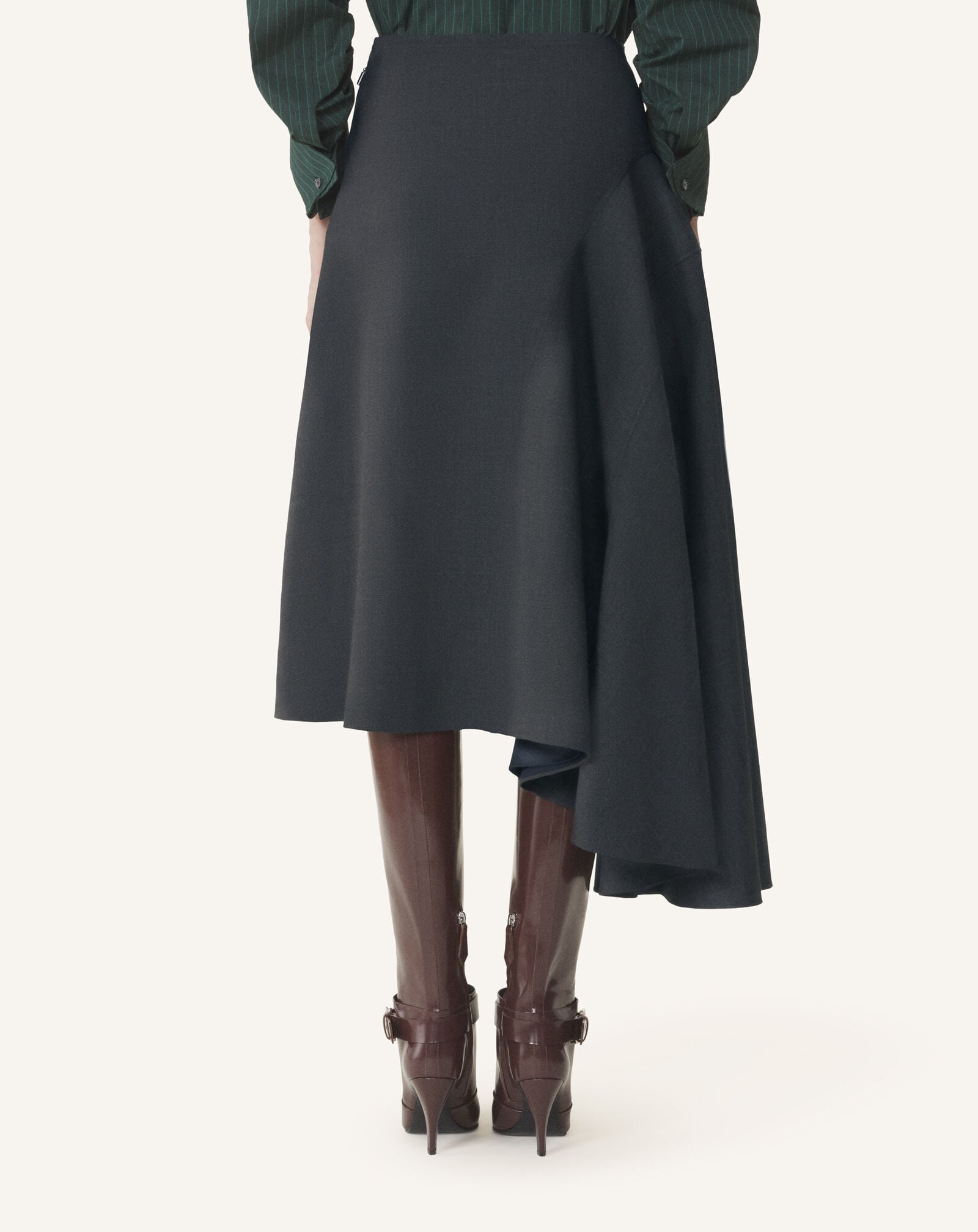 ASYMMETRICAL SKIRT Lanvin ASYMMETRICAL SKIRT Charcoal RWST00516383H26