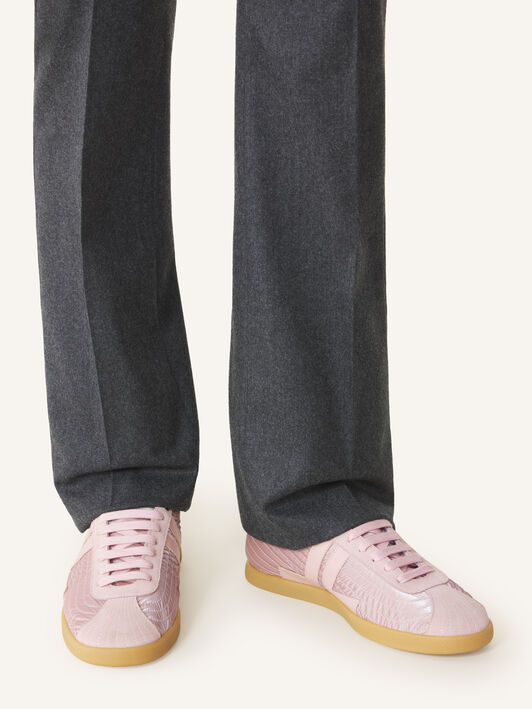 Lanvin GLEN SNEAKER CRUSHED NYLON Light Pink FUSKZL01NYLOH26