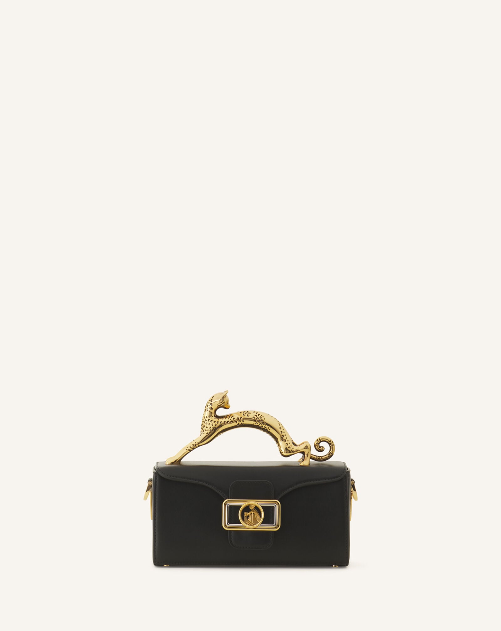 SAC NANO PENCIL CAT EN CUIR Lanvin SAC NANO PENCIL CAT EN CUIR Noir LWBGBR03TOPSE23