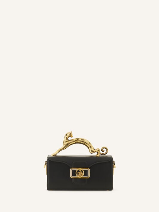 SAC NANO PENCIL CAT EN CUIR Lanvin SAC NANO PENCIL CAT EN CUIR Noir LWBGBR03TOPSE23