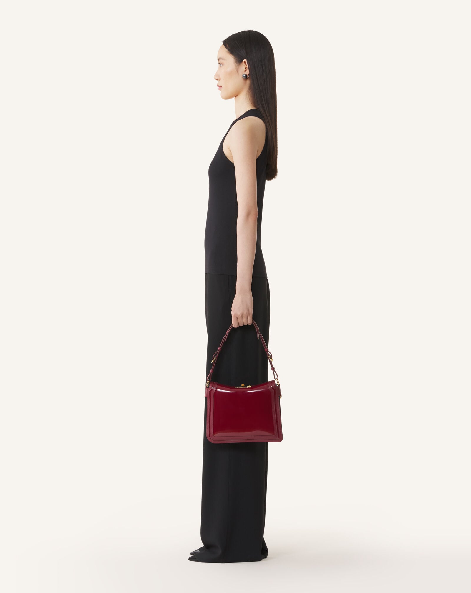 COMPAGNON 20 BAG IN PATENT LEATHER Lanvin COMPAGNON 20 BAG IN PATENT LEATHER Garnet LWBGLRPMGLCAA26