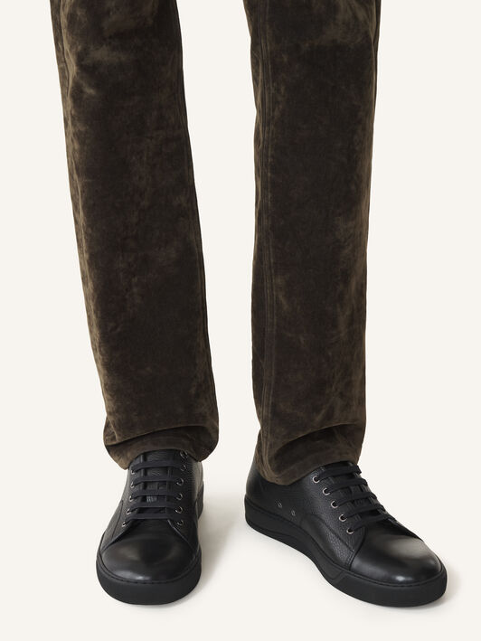 Lanvin SNEAKERS DBB1 EN CUIR NAPPA ET CUIR GRAINÉ Noir FMSKDBB1GNLEA26